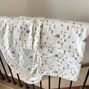 Pillowfort Target Twin Size Flat Cars Trucks Stop Light Bed 3 Piece Sheet Set